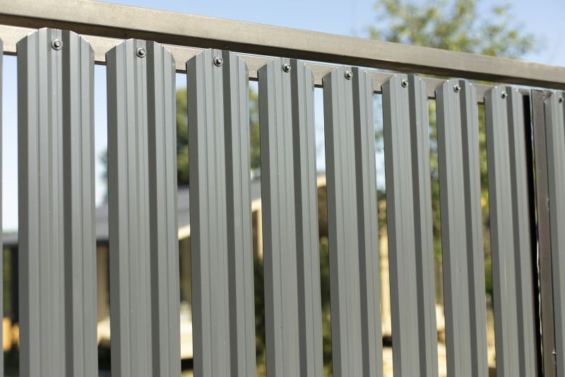 Solid Panel Fence Installation