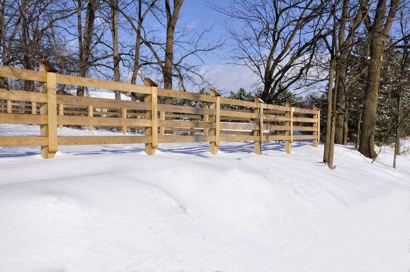 Wood Rail Fence Installation